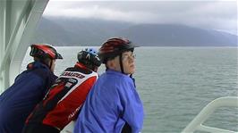 Enjoying views across Jøsen Fjord from the ferry to Nesvik